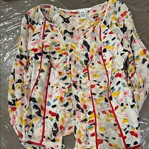 Diane Von Furstenberg Multicolor Floral Blouse
